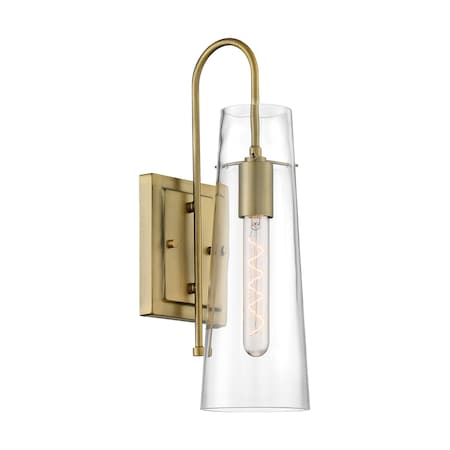 Fixture, Indr Sconce, 1-Lght, Incandescent, 60W, 120V, A19, Medium Bse, Shade Material: Glass